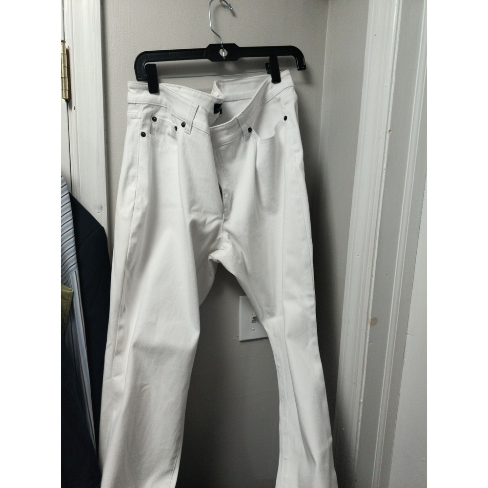 Lauren Ralph Lauren White straight leg Trousers Jeans White Party Size 16 W